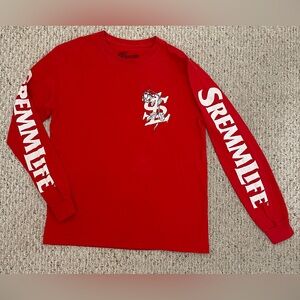 SremmLife Men’s Red Long Sleeve Shirt, Size M